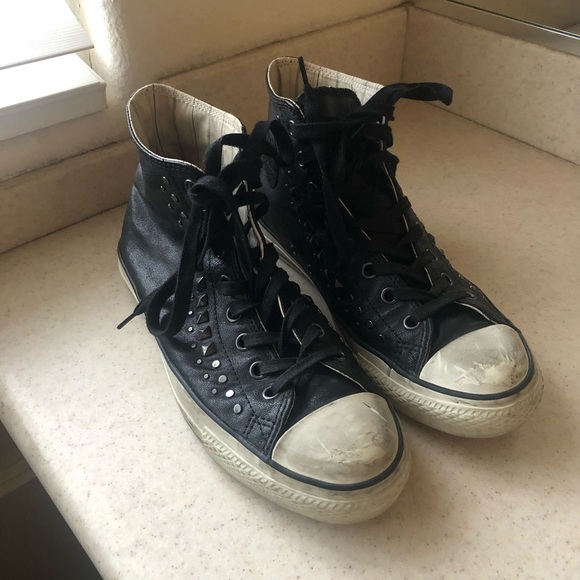 john varvatos studded mid top